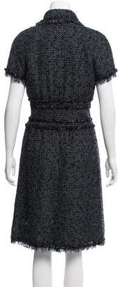 Chanel Metallic Tweed Dress