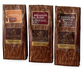 Godiva Chocolatier Ground Coffee Variety Set
