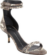 Thumbnail for your product : Giuseppe Zanotti Snakeskin-Stamped Double-Strap Sandal