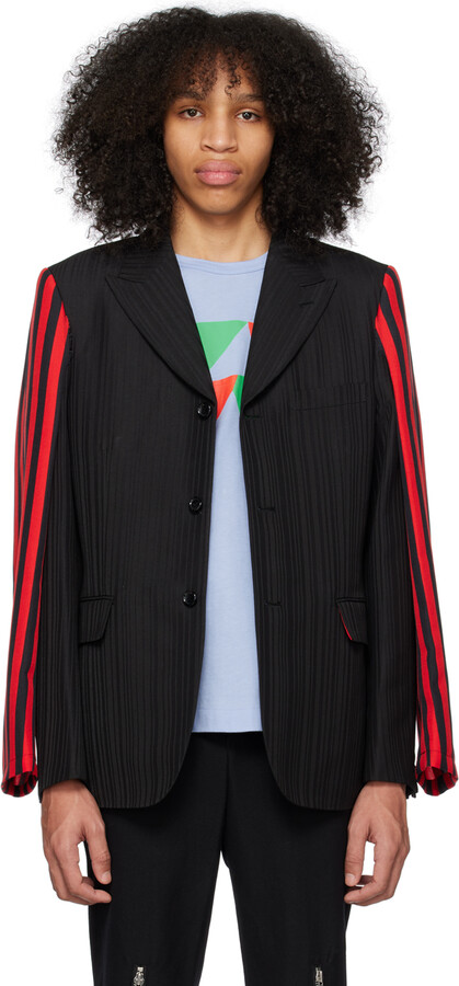 Men Red Blazer With Black Buttons | ShopStyle
