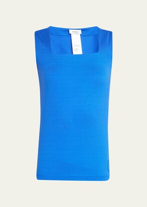 Akris Punto Fitted Cotton Stretch Top