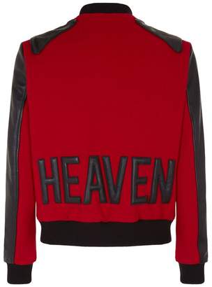 Saint Laurent Heaven Contrast Bomber Jacket