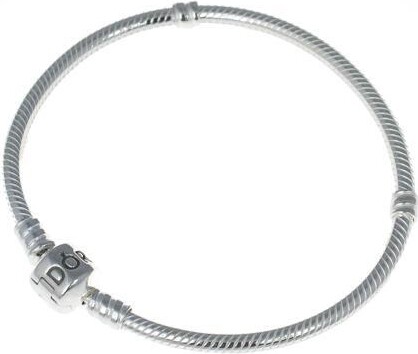 Pandora Genuine Sterling Silver 7.1 Bead Clasp Charm Bracelet 590702HV-18'