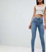 Thumbnail for your product : ASOS Tall DESIGN Tall high rise ridley 'skinny' jeans in pretty mid stonewash