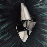 Thumbnail for your product : Jimmy Choo CARA/S Bottle Green Fox Fur Clutch Bag