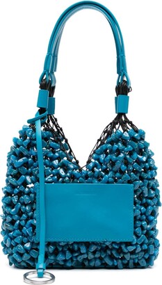 LOUIS VUITTON ecru canvas bead-embellished beach bag – Loop Generation