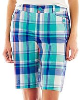 Thumbnail for your product : JCPenney St. John's Bay Secretly Slender Bermuda Shorts