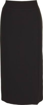 Busy Clothing Women Skirt 31inch Length Front Slit Black 10