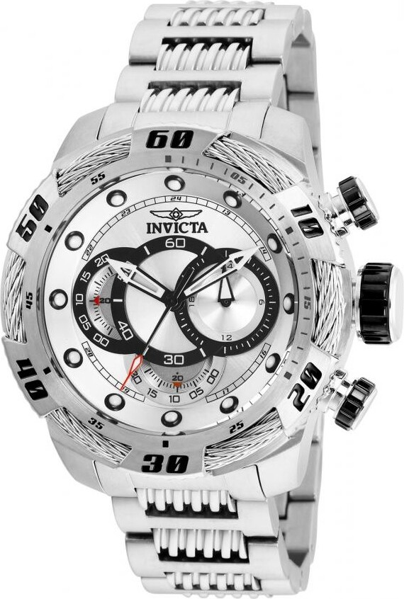 Invicta Men's 25479 Speedway Quartz Multifunction Silver Dial Watch