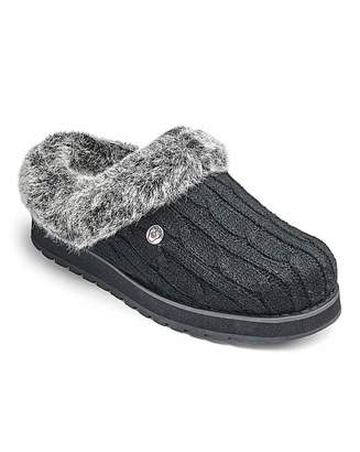 Skechers Warmlined Knit Mule Slippers