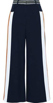 Peter Pilotto Striped Crepe Wide-leg Pants