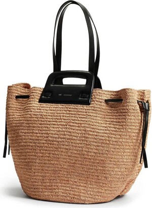 【送料&関税込】Ami Alexandre Mattiussi Tote In Beige Raffia 送料&関税込】Ami Alexandre Mattiussi Tote In Beige Raffia