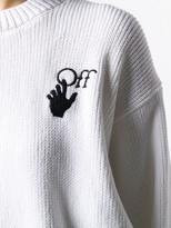 Thumbnail for your product : Off-White New Logos knitted jumper