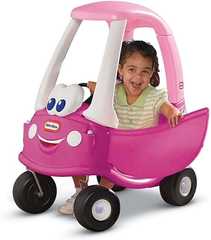 Little Tikes Princess Cozy Coupe Ride-On Toy - Toddler Car Push and Buggy Includes Working Doors, Steering Wheel, Horn, Gas Cap, Ignition Switch - For Boys and Girls Active Play
