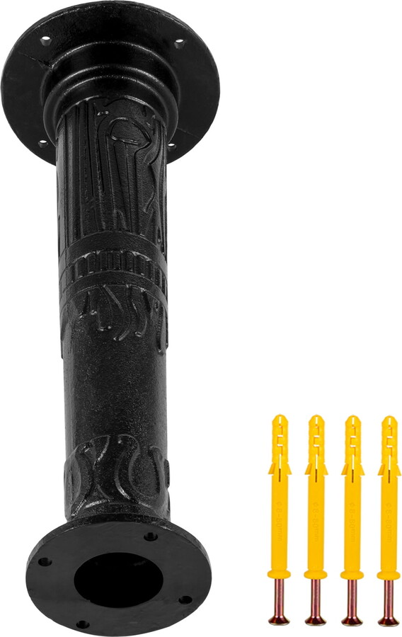 KFFKFF Vintage Manual Water Pump Stand, Cast Iron Structure with Pre-Drilled 0.5" Holes for Simplified Assembly, Classic Hand Pump Stand for Residential Yard, Pond, Garden, Outdoor Use