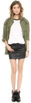 Thumbnail for your product : True Religion Mia Coated Miniskirt