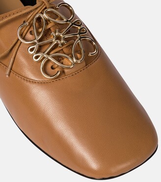 Loewe Anagram leather Derby shoes