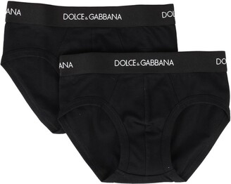 Dolce & Gabbana Children Logo Waistband Briefs