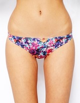 Thumbnail for your product : ASOS Pansy Floral Hipster Bikini Pant