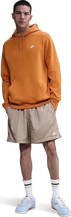 Nike Club Fleece Pullover Hoodie Men's Clothing Monarch/Monarch/White : XL, Cotton/Polyester