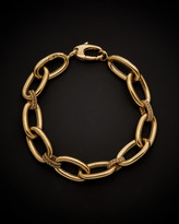 Thumbnail for your product : Italian Gold 14K Polished Oval Double Link Bracelet