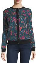 Thumbnail for your product : Neiman Marcus Rose Cashmere Bomber Cardigan