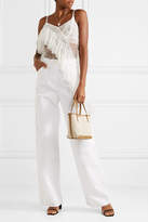Thumbnail for your product : Philosophy di Lorenzo Serafini Asymmetric Shirred Embroidered Tulle Camisole