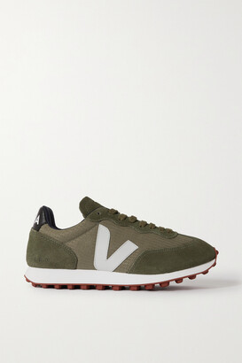 Veja Rio Branco Leather-trimmed Ripstop And Suede Sneakers - Green -  ShopStyle