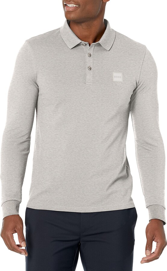 Hugo Boss Polo Shirt In Grey | ShopStyle