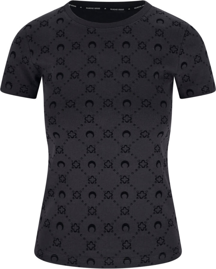 Marine serre moon Tシャツ Marine Serre Moon Tシャツ | ブラック