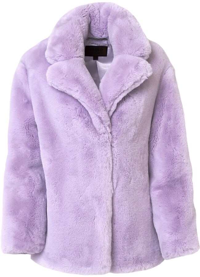 plum faux leather jacket