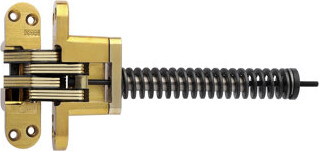 SOSS Invisible Spring Closers 4.6" H x 1.12" W Invisible/Concealed Single Door Hinge