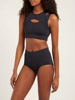 Thumbnail for your product : adidas by Stella McCartney Triathlon Crop Top - Womens - Black