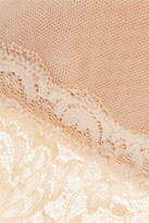 Thumbnail for your product : Cosabella Never Say Never Soire Lace-trimmed Mesh Soft-cup Bra - Neutral