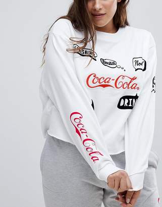 ASOS Curve CURVE LOUNGE Coca Cola Sweat