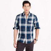 Thumbnail for your product : J.Crew Slim brushed twill shirt in explorer blue plaid