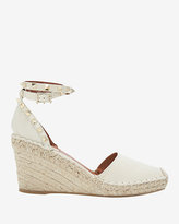 Thumbnail for your product : Valentino Rockstud Ankle Strap wedge Espadrille: Ivory