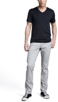 Thumbnail for your product : Theory Claey Silk-Cotton Tee, Navy