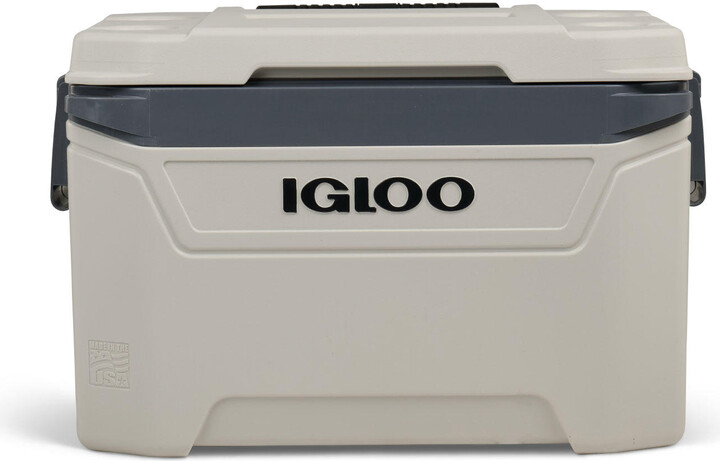60-Qt. Sunset Roller Cooler, Bone White & Gray