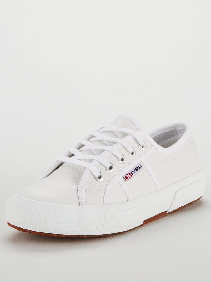 superga leather plimsolls