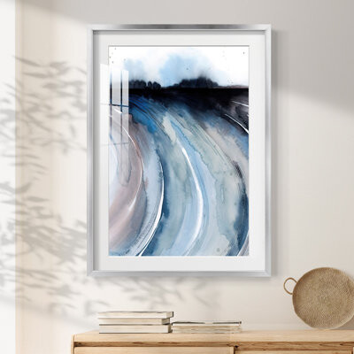 Ivy Bronx Geode Valley II -Framed Print