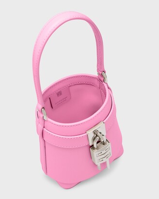 Givenchy Shark Lock Micro Bucket Bag in Box Leather - ShopStyle