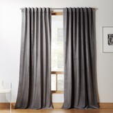 Thumbnail for your product : CB2 Velvet Graphite Curtain Panel 48"x108"