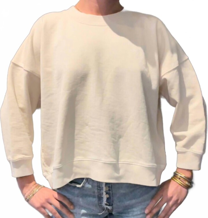 Monday12 Noga 3/4 Sweatshirt In Sand