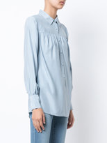 Thumbnail for your product : Frame Denim front placket gathered blouse