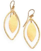 Thumbnail for your product : Gurhan Willow 24K Yellow Gold Leaf Drop Earrings