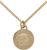 Thumbnail for your product : Versace Gold Medusa Coin Pendant Necklace