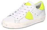 Thumbnail for your product : Philippe Model PARIS LEATHER LACE-UP SNEAKERS