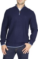 Thumbnail for your product : Tailorbyrd Waffle Knit Quarter-Zip Pullover
