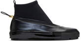 Thumbnail for your product : Marni Black Neoprene and Leather Sock Boots